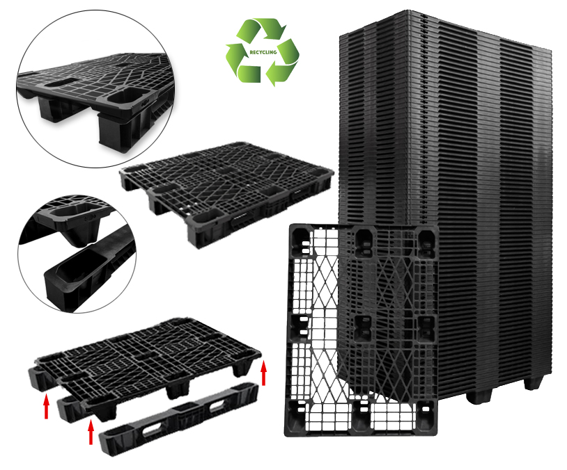 PALET DE PLÁSTICO AUTOMONTABLE CON PATINES